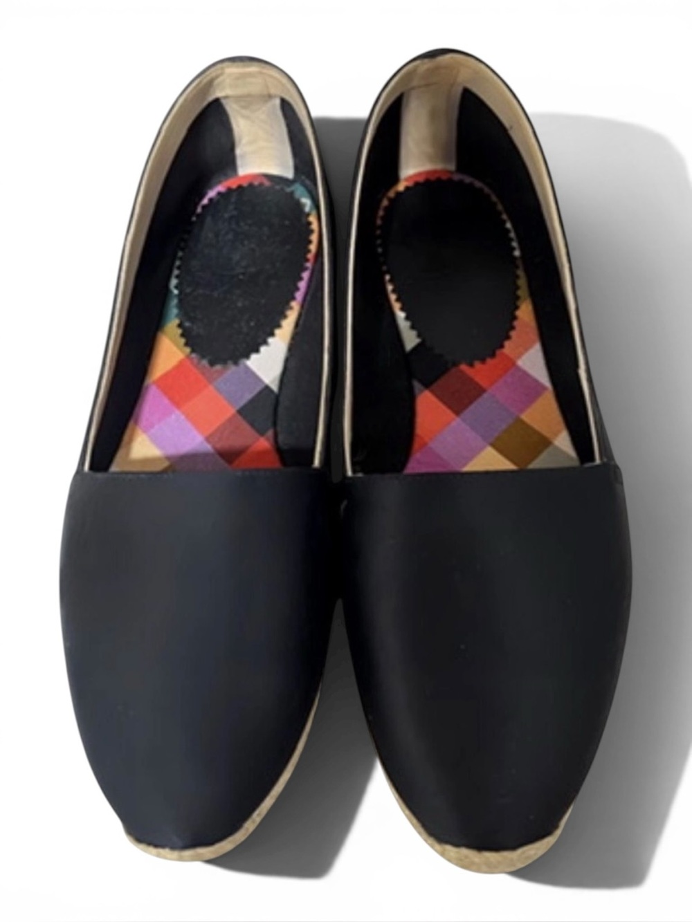 Christian Louboutin Black Satin Espadrilles – Size 35